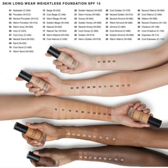 Bobbi Brown | Skin Long-Wear Fluid Powder Foundation | W-086 Warm Almond .44oz - Picture 3 of 7